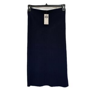 Lauren Ralph Lauren Women’s NWT Navy Blue skirt w/slit onside size small